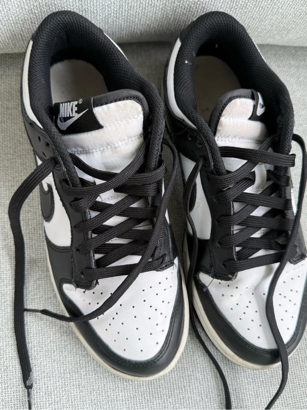 Nike Black and White Women's Low-Top Athletic Sneakers